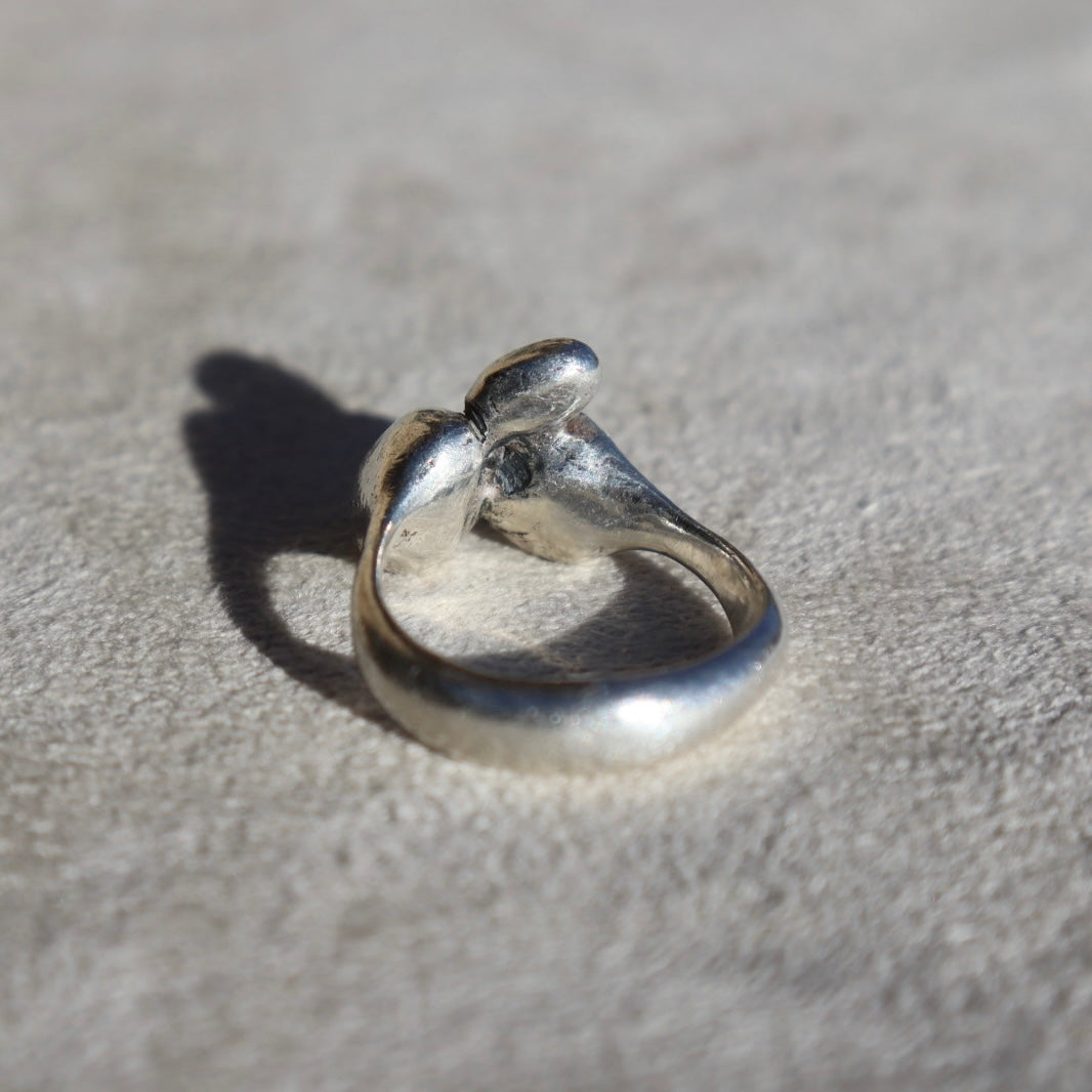 Organic Sterling Silver Bubble Ring