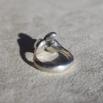 Organic Sterling Silver Bubble Ring