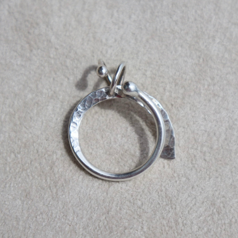 Modernist Abstract Pierced Ring