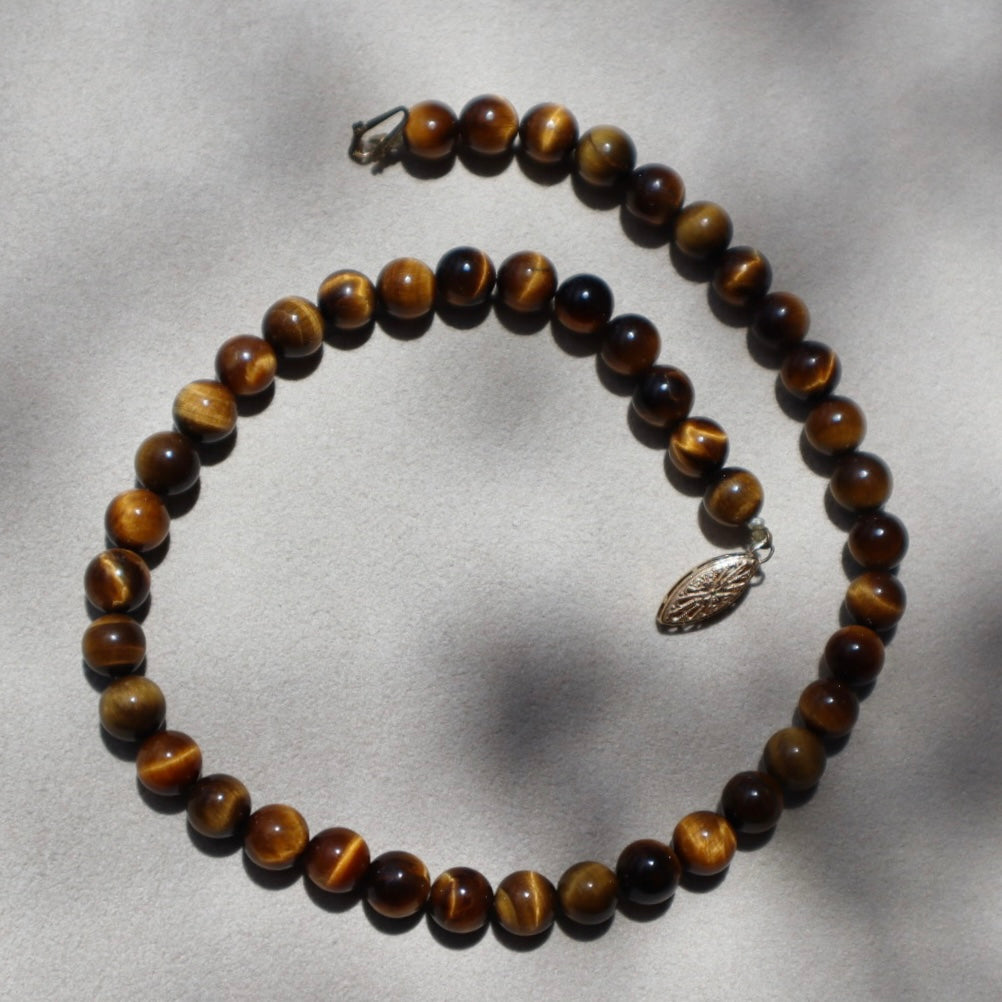 Vintage Tiger’s Eye Beaded Necklace