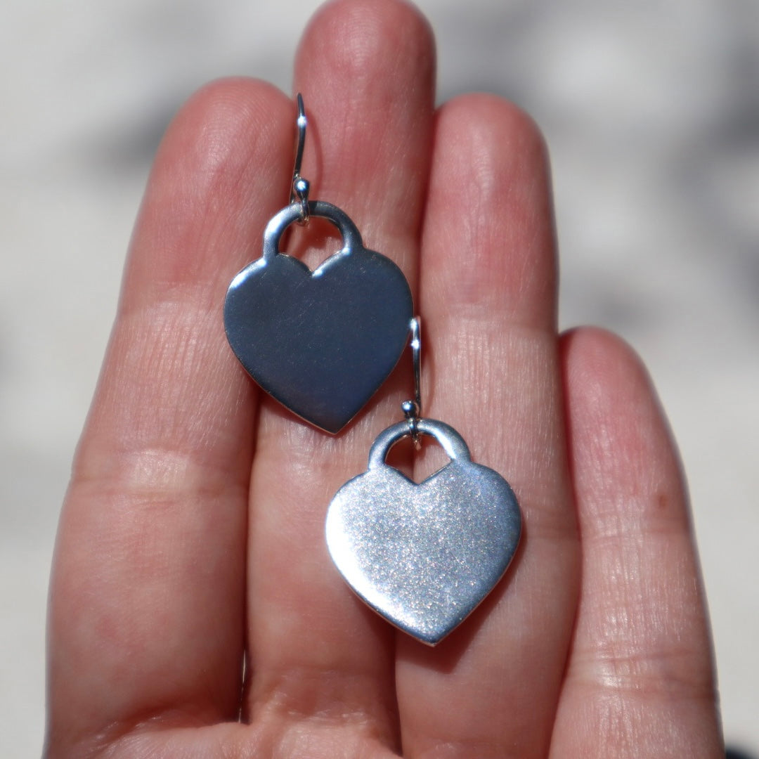 Minimalist Heart Earrings