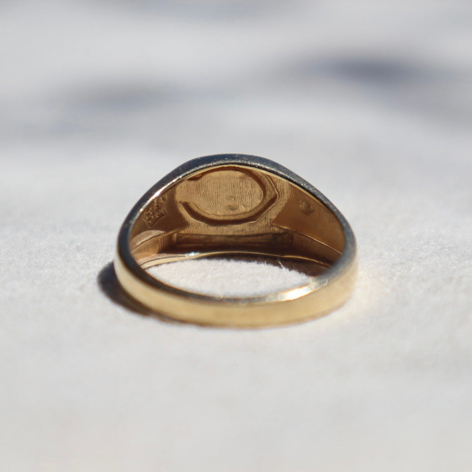 Gold Chicago Bears Signet Ring