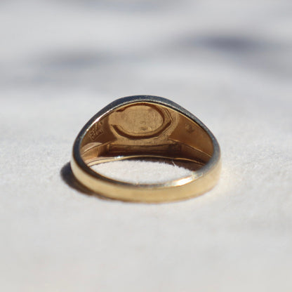 Gold Chicago Bears Signet Ring