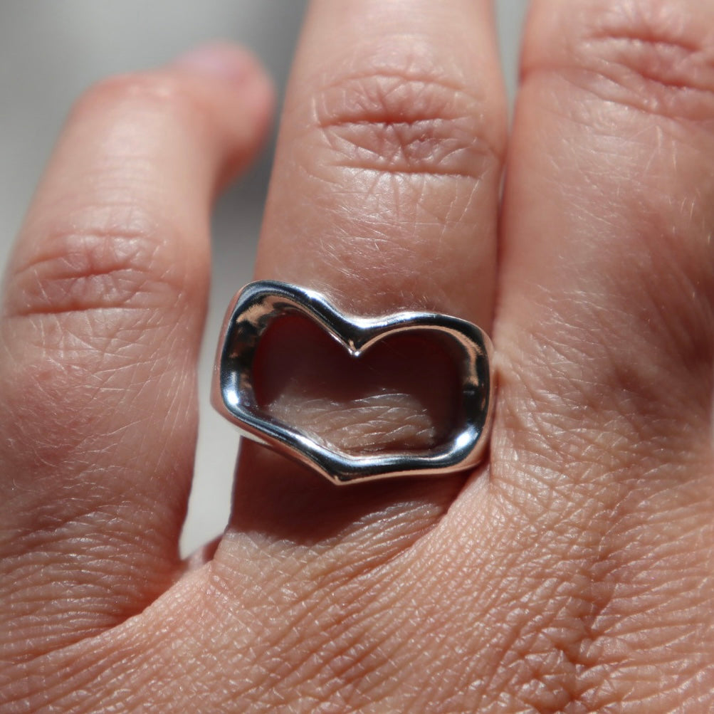 Handmade Silver Heart Ring