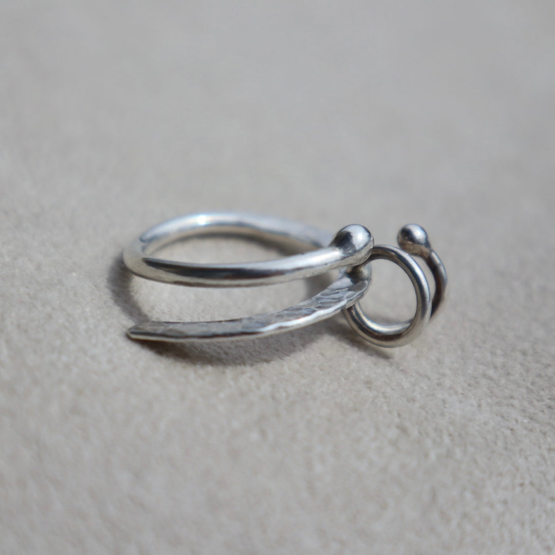 Modernist Abstract Pierced Ring