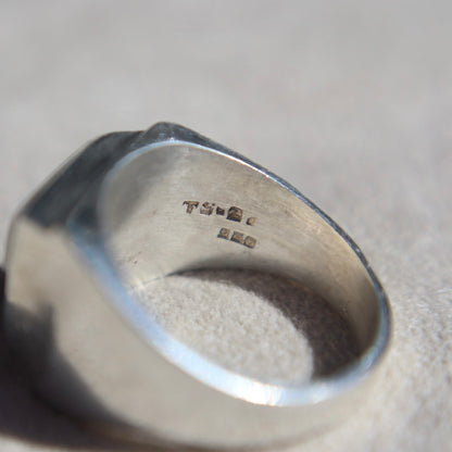 Taxco Mexico Blue Goldstone Ring