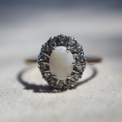 Opal + Diamond Cocktail Ring
