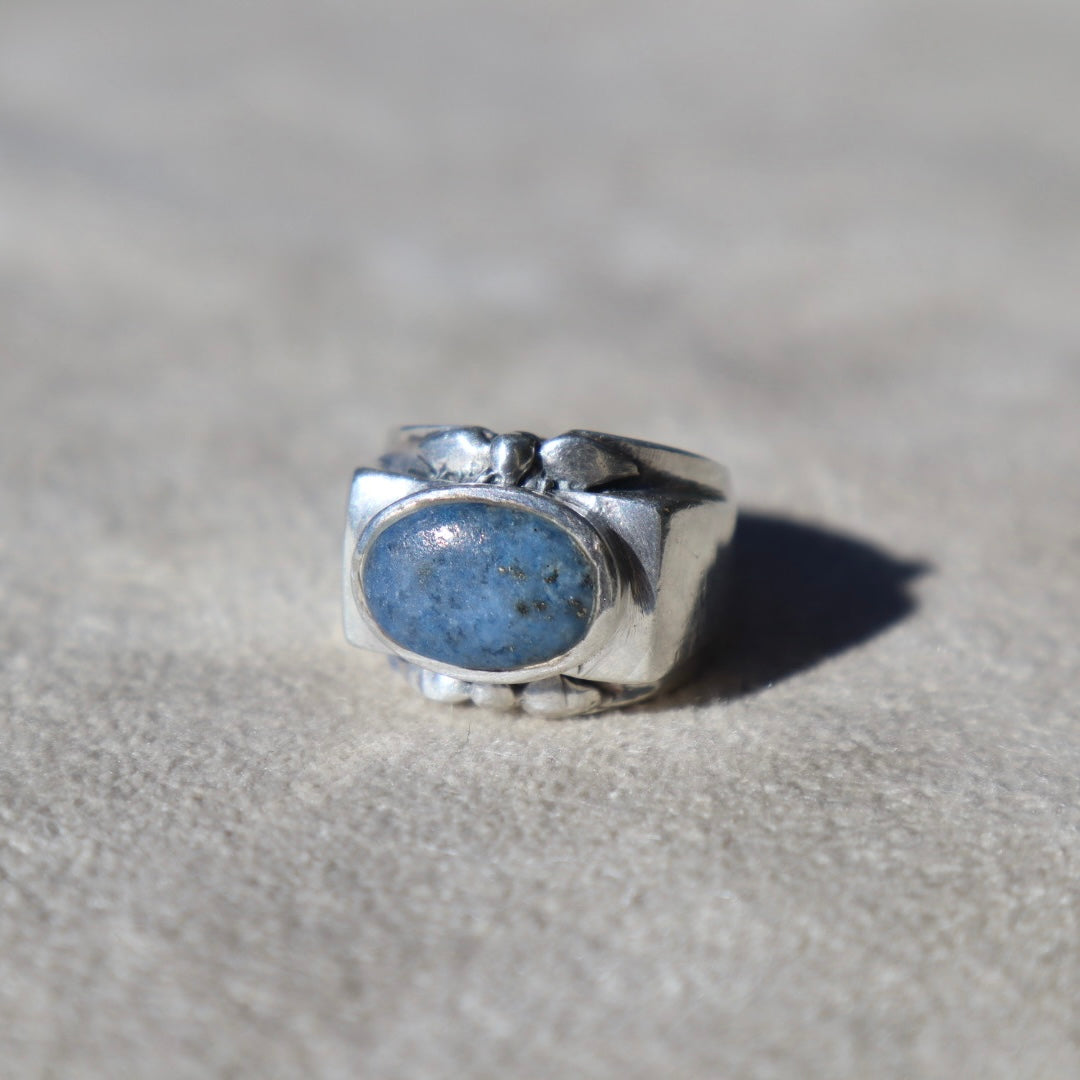Chunky Sterling Sodalite Ring