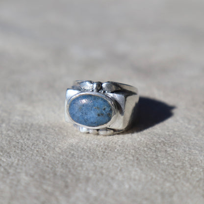Chunky Sterling Sodalite Ring