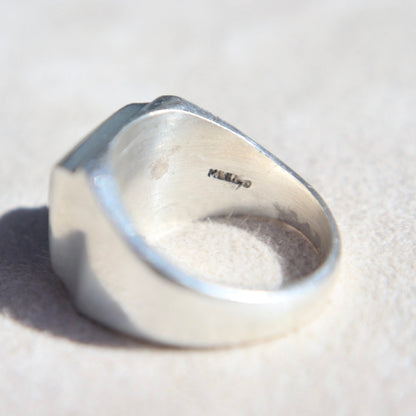 Taxco Mexico Blue Goldstone Ring