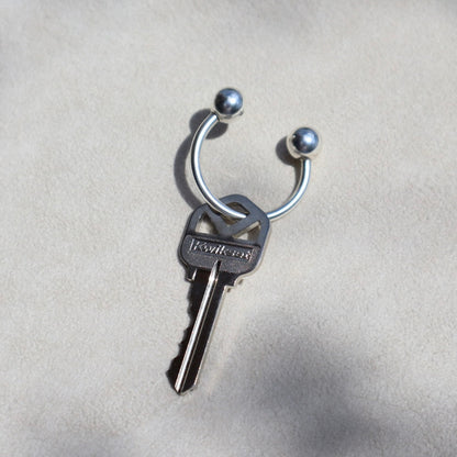 Sterling Horseshoe Keychain