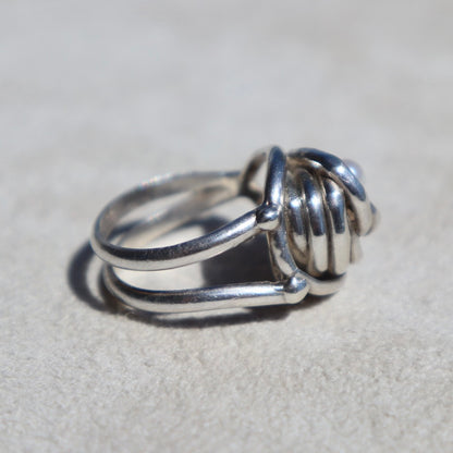 Nested Pearl Sterling Silver Ring