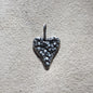 Sterling Silver Brutalist Heart Pendant