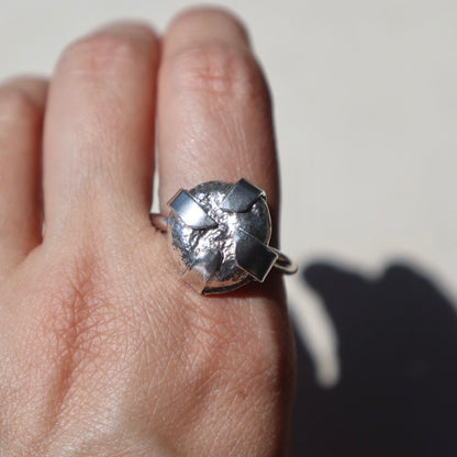 Handmade Sterling Silver Nugget Ring