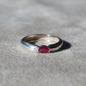 Minimalist Sterling Ruby Band