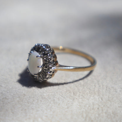 Opal + Diamond Cocktail Ring