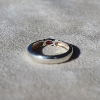 Minimalist Sterling Ruby Band