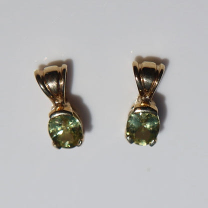 Petite Gold Peridot Pendant