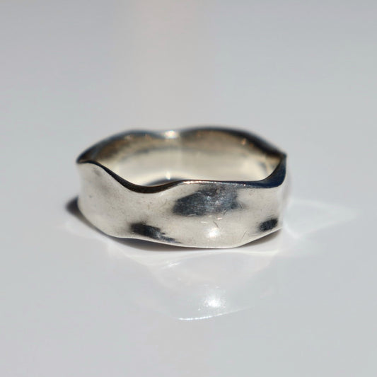 Wavy Modern Silver Band