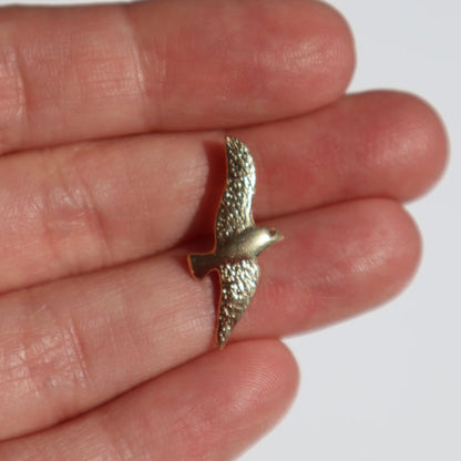 14K Gold Bird Pendant