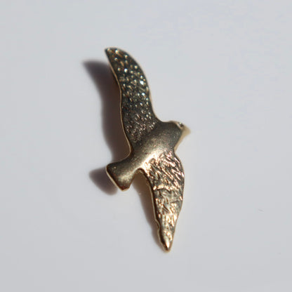 14K Gold Bird Pendant