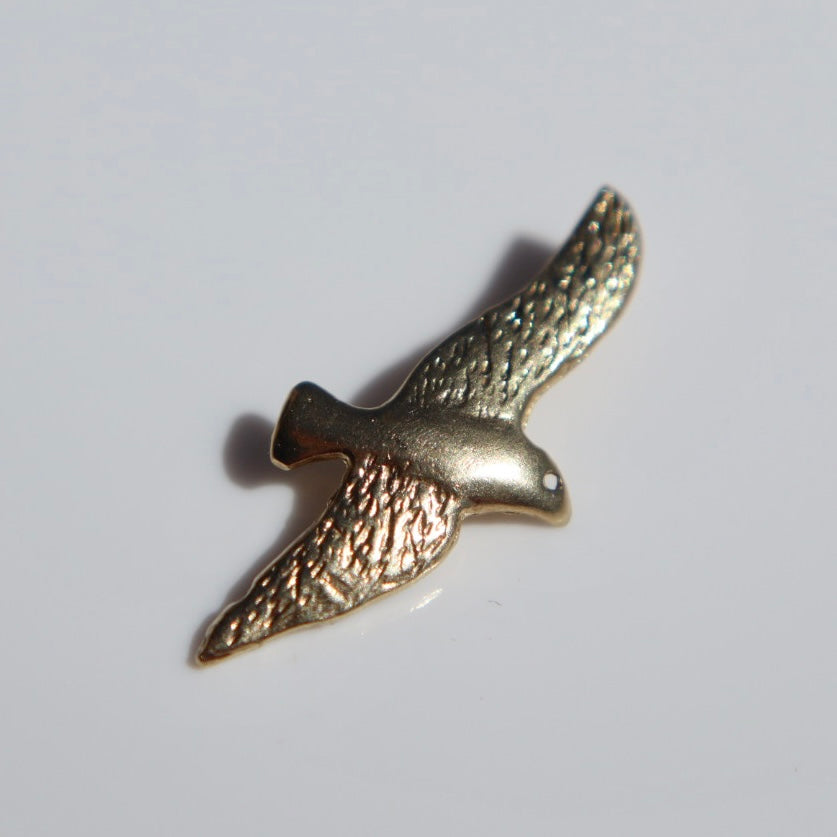 14K Gold Bird Pendant