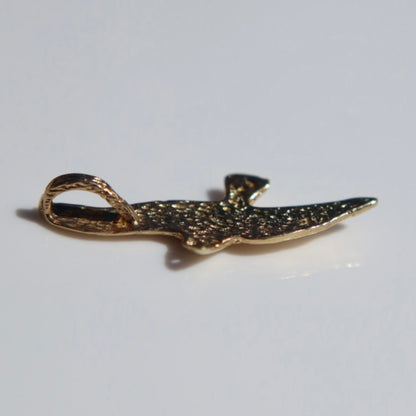 14K Gold Bird Pendant