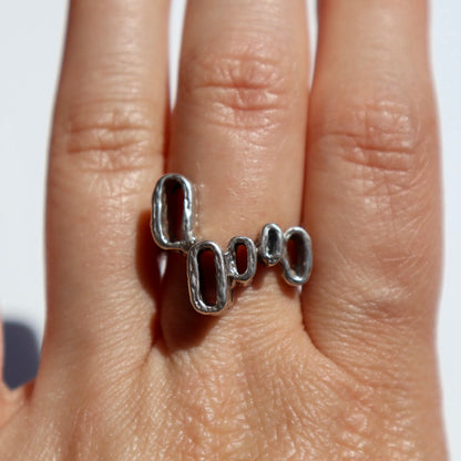 Sterling Silver Coral Reef Ring