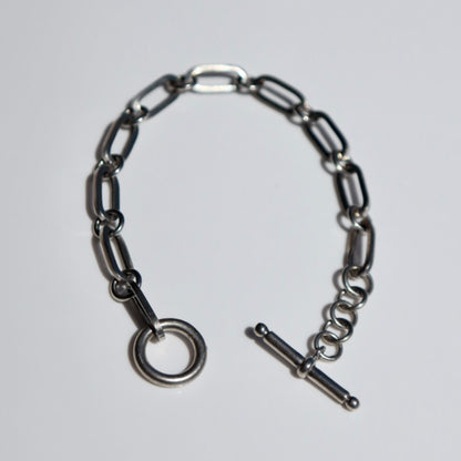 Oval Cable Chain Toggle Bracelet