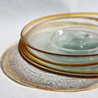 Hand Blown Glass Plates