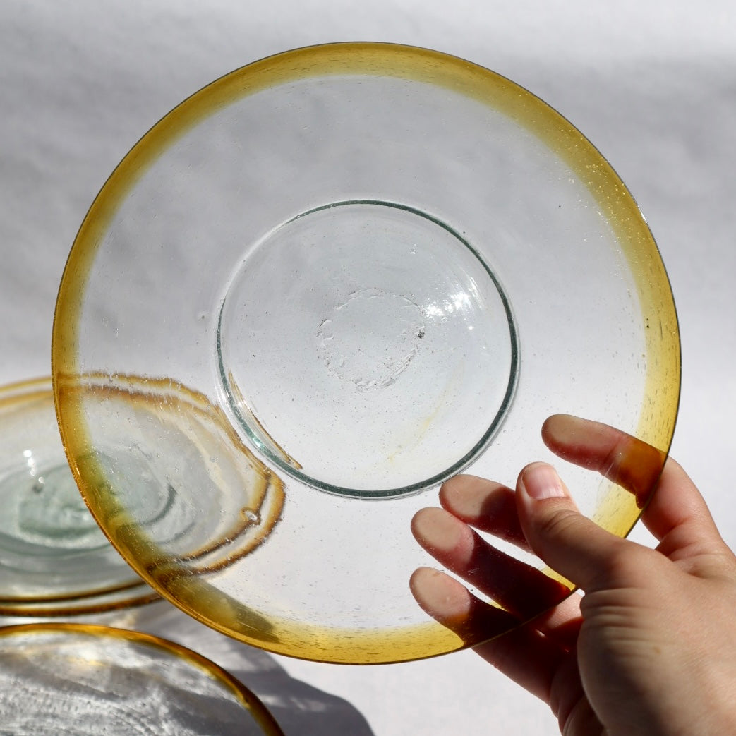 Hand Blown Glass Plates
