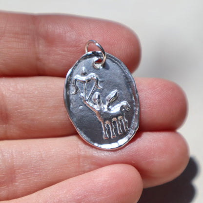 Sterling Silver Sagittarius Pendanat