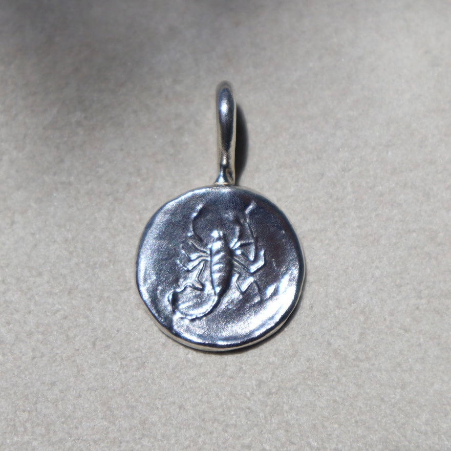 Fine Silver Scorpio Coin Pendant