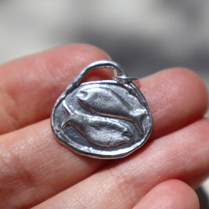 Sterling Silver Pisces Pendant