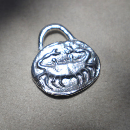 Sterling Silver Cancer Zodiac Pendant