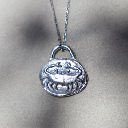 Sterling Silver Cancer Zodiac Pendant