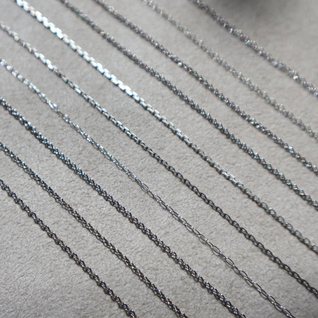 16-16.5" Sterling Silver Cable Chain