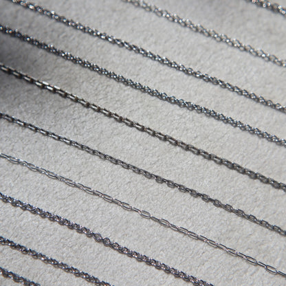 16-16.5" Sterling Silver Cable Chain